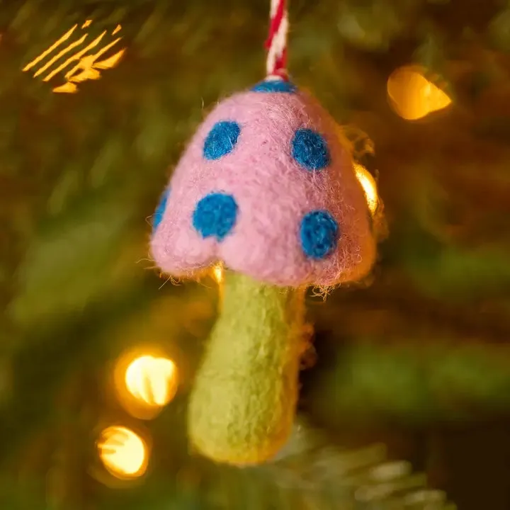 Namaste Felt Mushroom Decoration