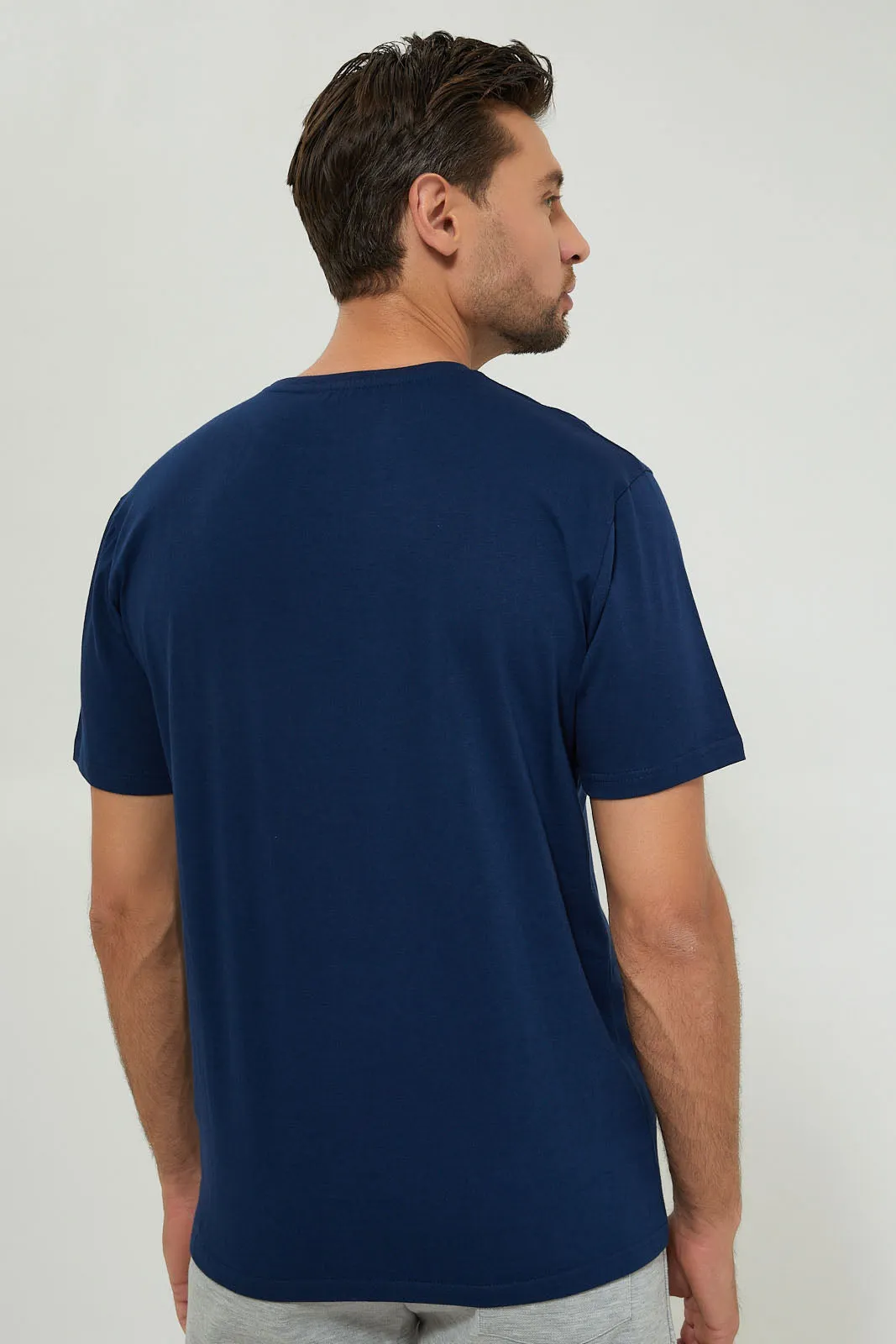 Navy Crew Neck Regular Fit T-Shirt