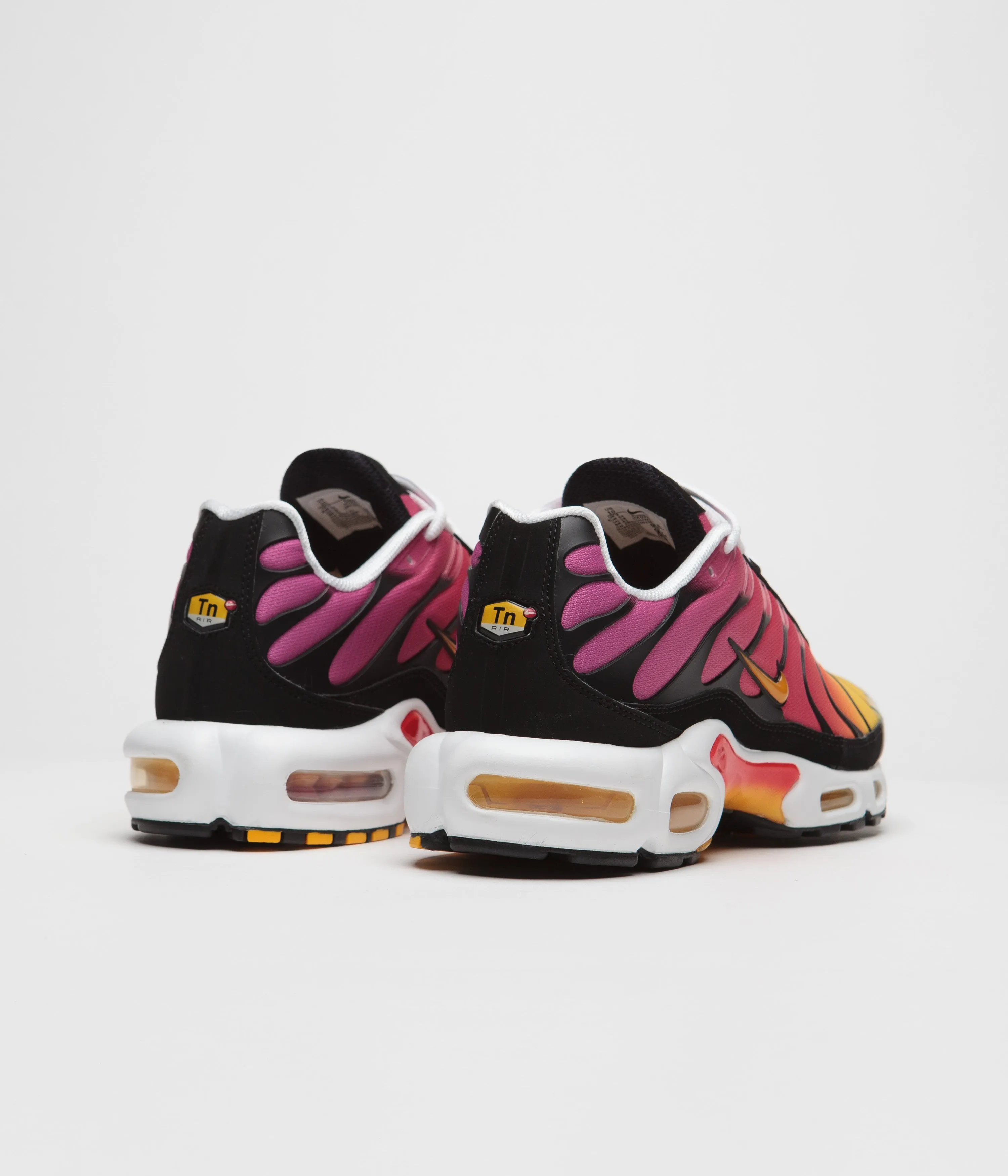 Nike Air Max Plus OG Shoes - Varsity Red / Gold - Raspberry Red - Black