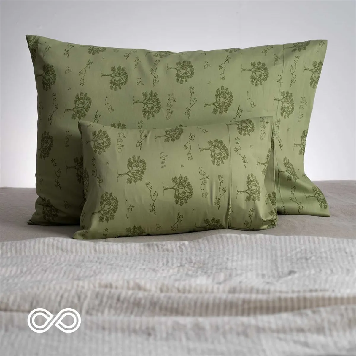 Printed Organic Cotton Sateen Pillowcases (USA)