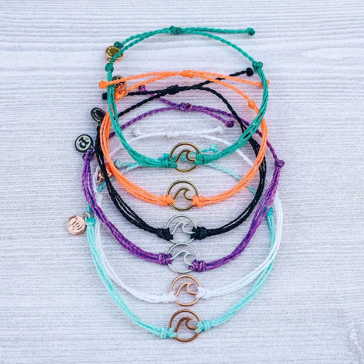 PURA VIDA BRACELETS - METAL WAVE CHARMS