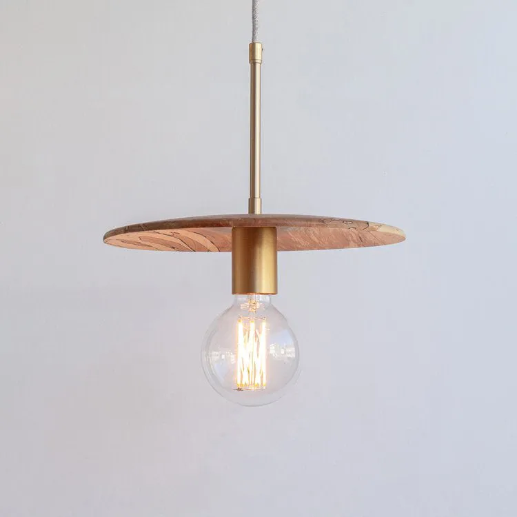 "Cara" Pendant Light - Spalted Beech