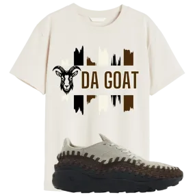 "Da Goat" T-shirt to Match Footscape Woven Phantom Earth Sneakers