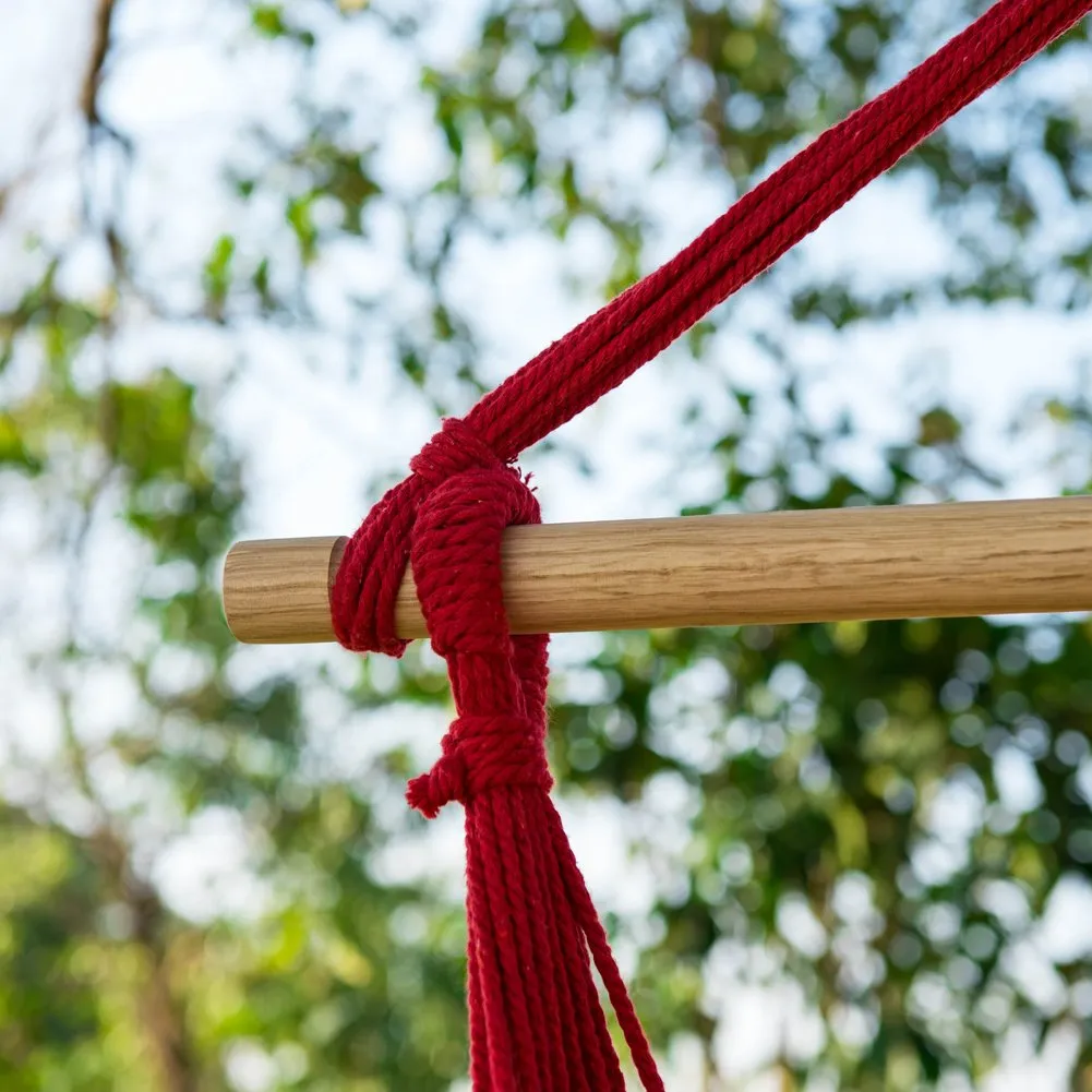 Red Rope Hammock Chair - Lelly Q