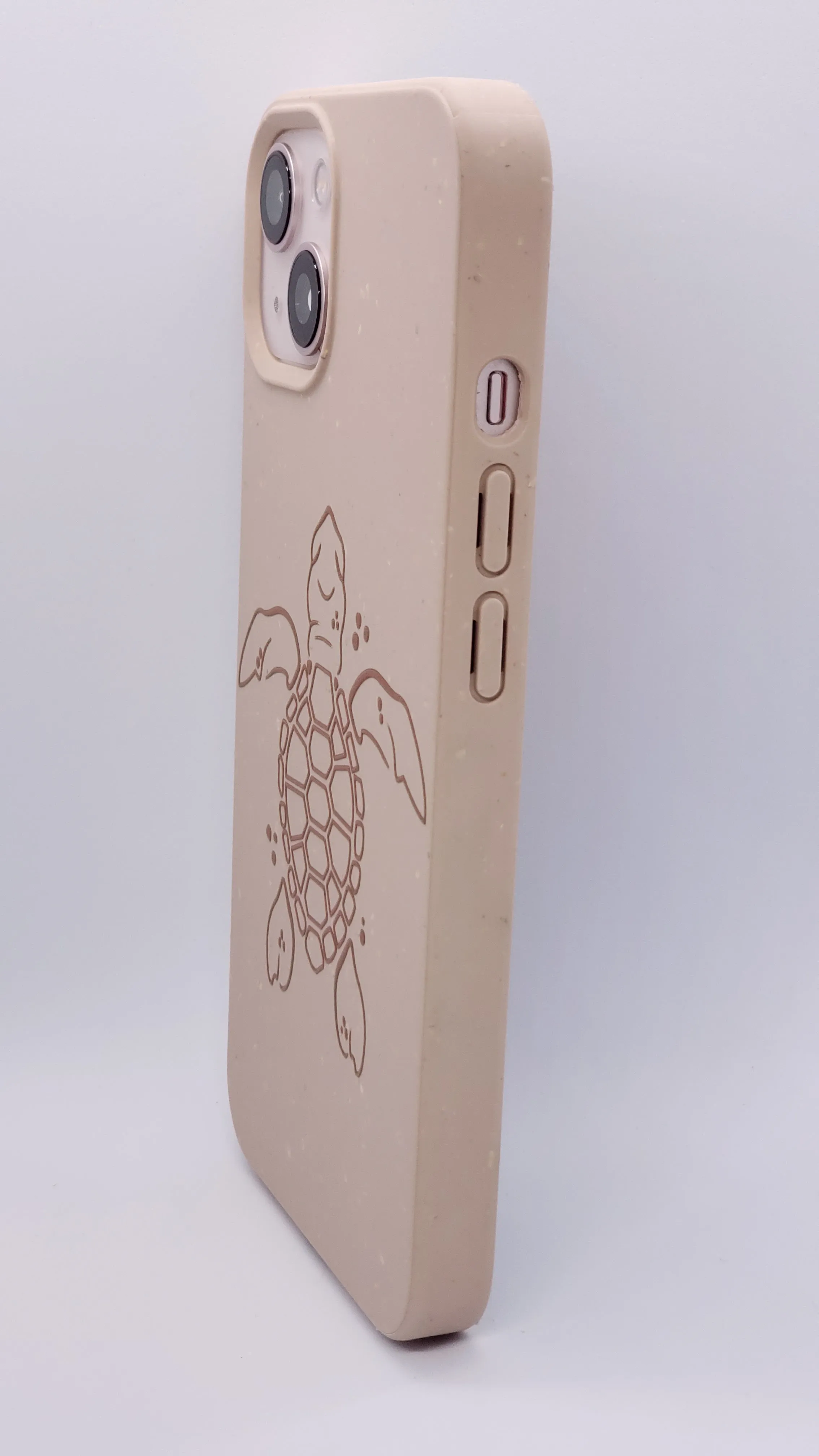 Sand Pink Ocean Turtle Biodegradable Compostable iPhone Case no