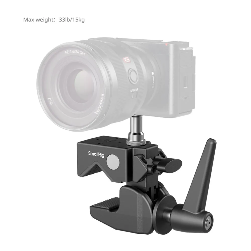 SmallRig 20.6-Inch Aluminum Magic Arm & Super Clamp Kit with Ball Head & 1/4"-20 & 3/8"-16 Top Screw for Cameras, Field Monitors, Video Lights, Microphones, Light Stands, Tripods, Desktop & Mounting Tubes & Rails | 4862 4861