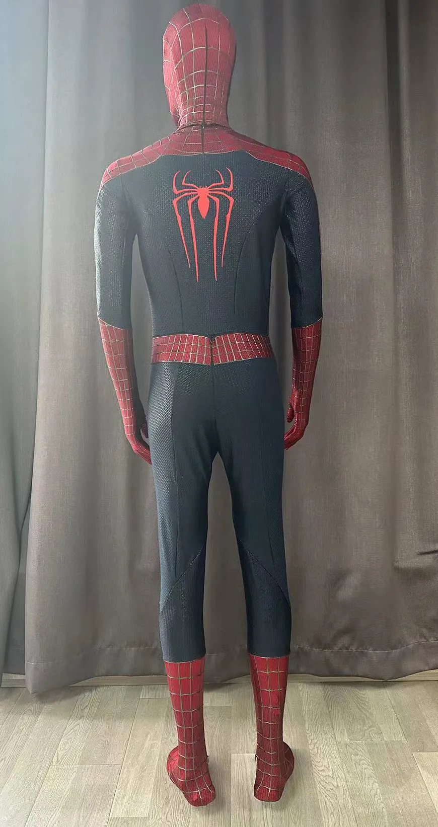 TASM2 Spiderman suit with screen printed texture and 3D webs