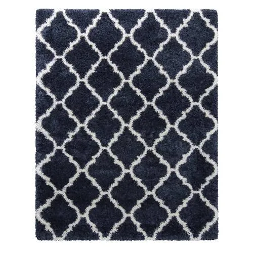 Thomasville Tile Blue Shag Rug - 7ft. 10in. X 10ft