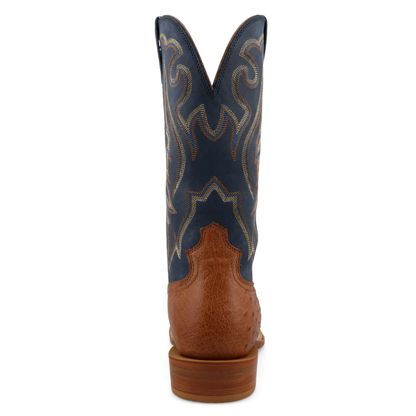 Twisted X Men's Reserve Chestnut Ostrich & Navy Exotic Boots MXPL008