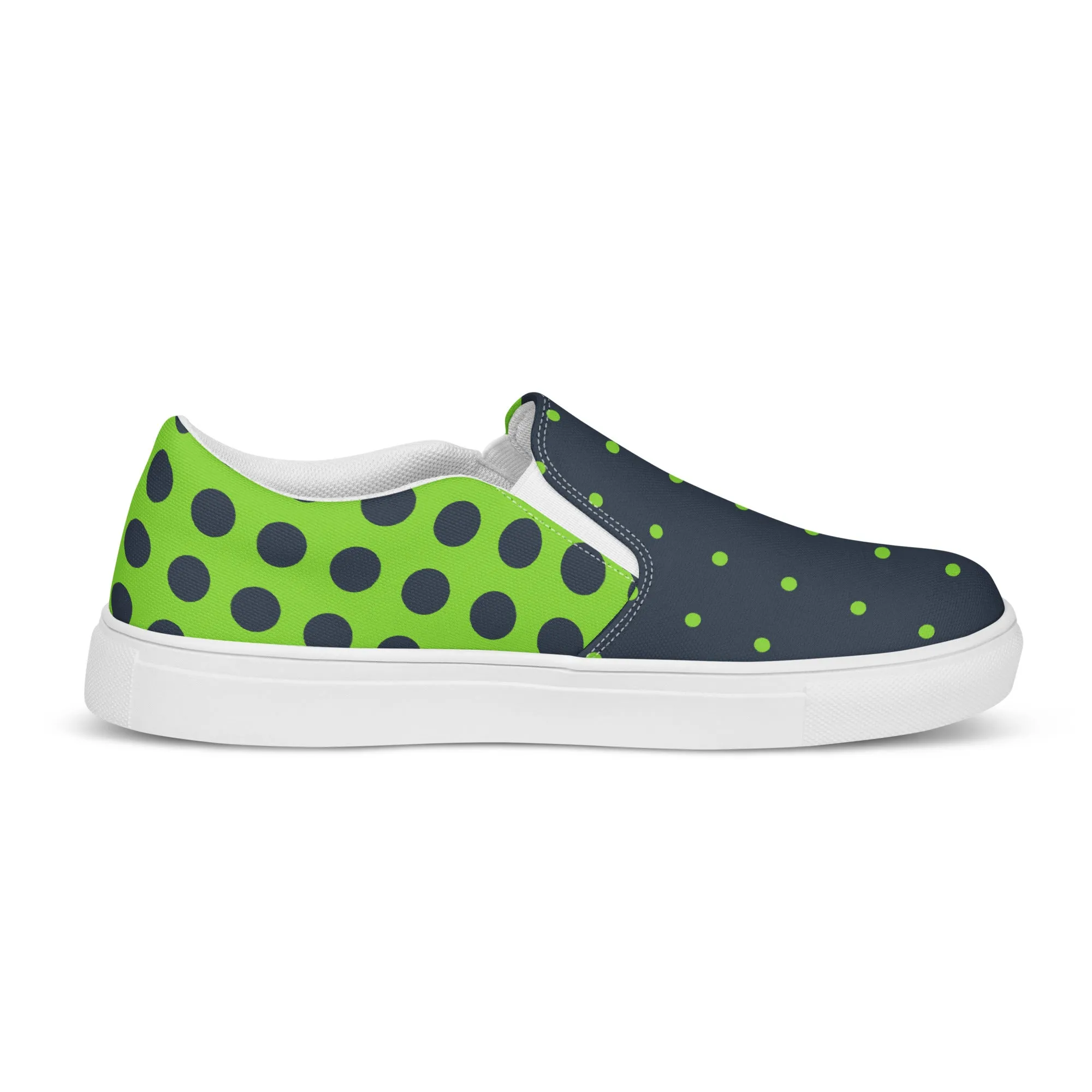 Vegan Green Women’s slip-on canvas shoes