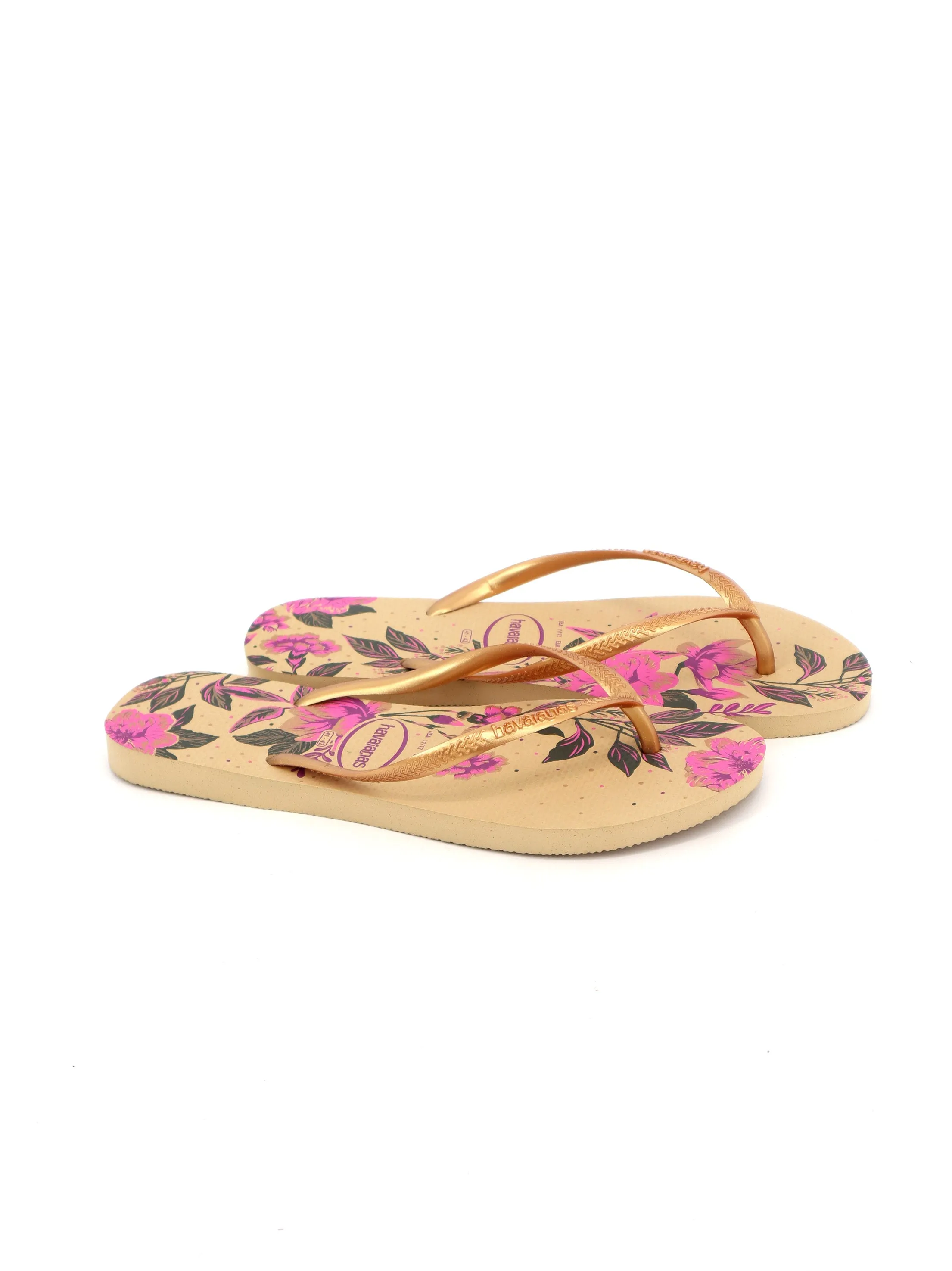 Women's Floral Printed Slippers,Beige