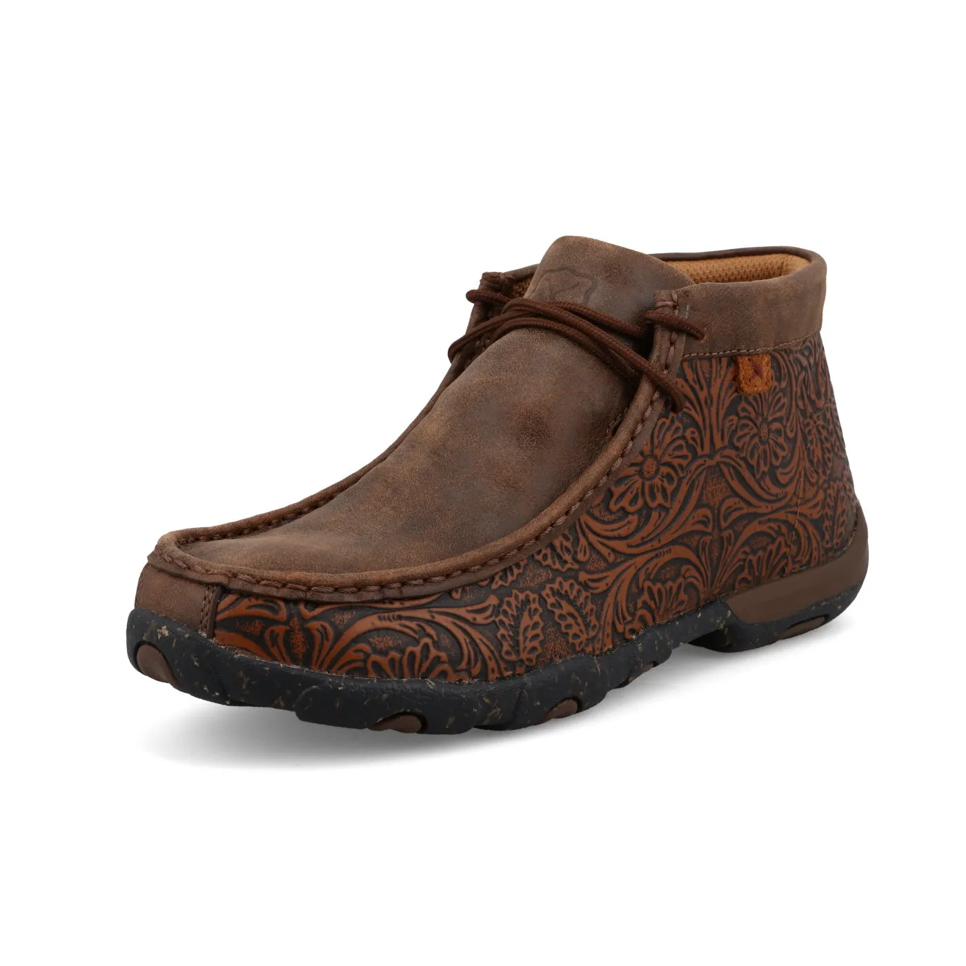 Women's Twisted X Brown Tooled Chukka Driving Moc