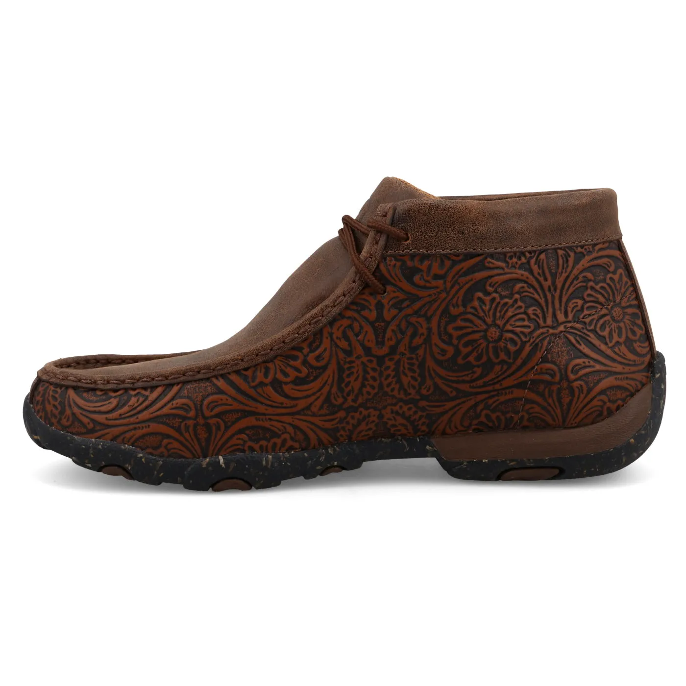 Women's Twisted X Brown Tooled Chukka Driving Moc