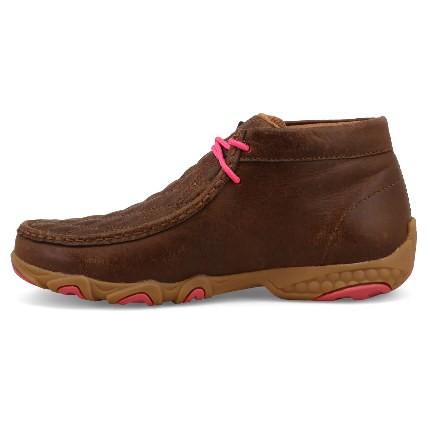 Women's Twisted X Tan & Pink Driving Moc